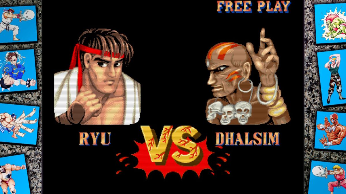 Street Fighter: 30th Anniversary Collection (Nintendo Switch) screenshot: SFII The World Warrior - Ryu vs Dhalsin