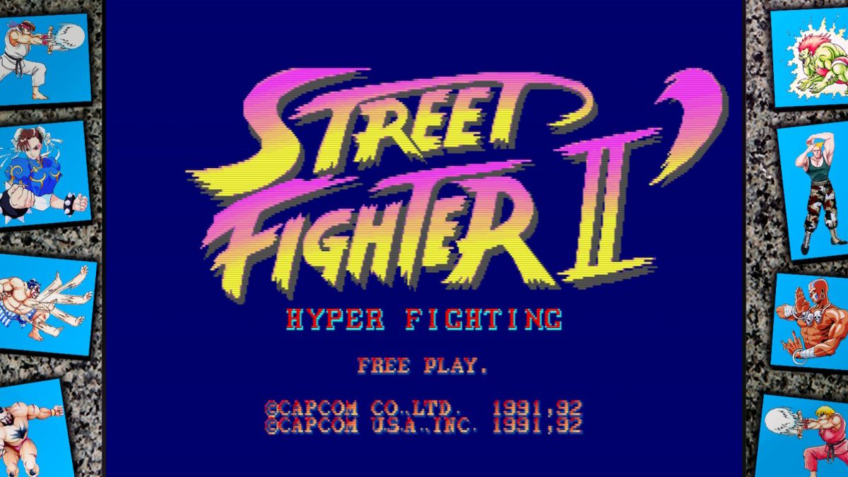 Street Fighter: 30th Anniversary Collection (Nintendo Switch) screenshot: SFII Hyper Fighting - Title screen