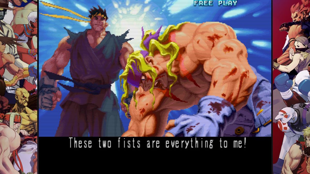 Street Fighter: 30th Anniversary Collection (Nintendo Switch) screenshot: SFIII 2nd Impact - Ryu wins!