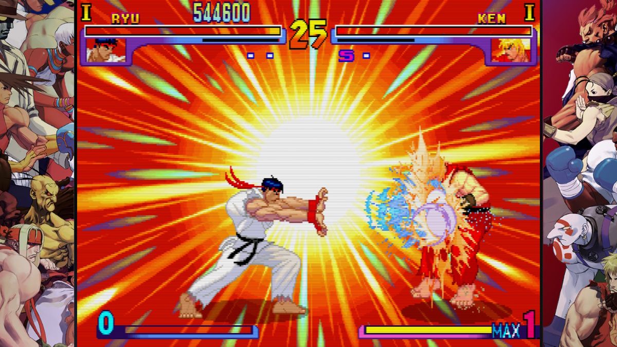 Street Fighter: 30th Anniversary Collection (Nintendo Switch) screenshot: SFIII New Generation - Ryu special