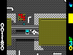 Miami Chase (ZX Spectrum) screenshot: Cleverly hidden under some bridge