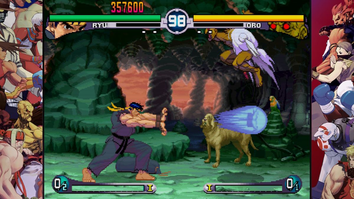 Street Fighter: 30th Anniversary Collection (Nintendo Switch) screenshot: SFIII 2nd Impact - Ryu vs Oro