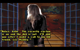 Les Manley in: Lost in L.A. (DOS) screenshot: Part of the opening sequence