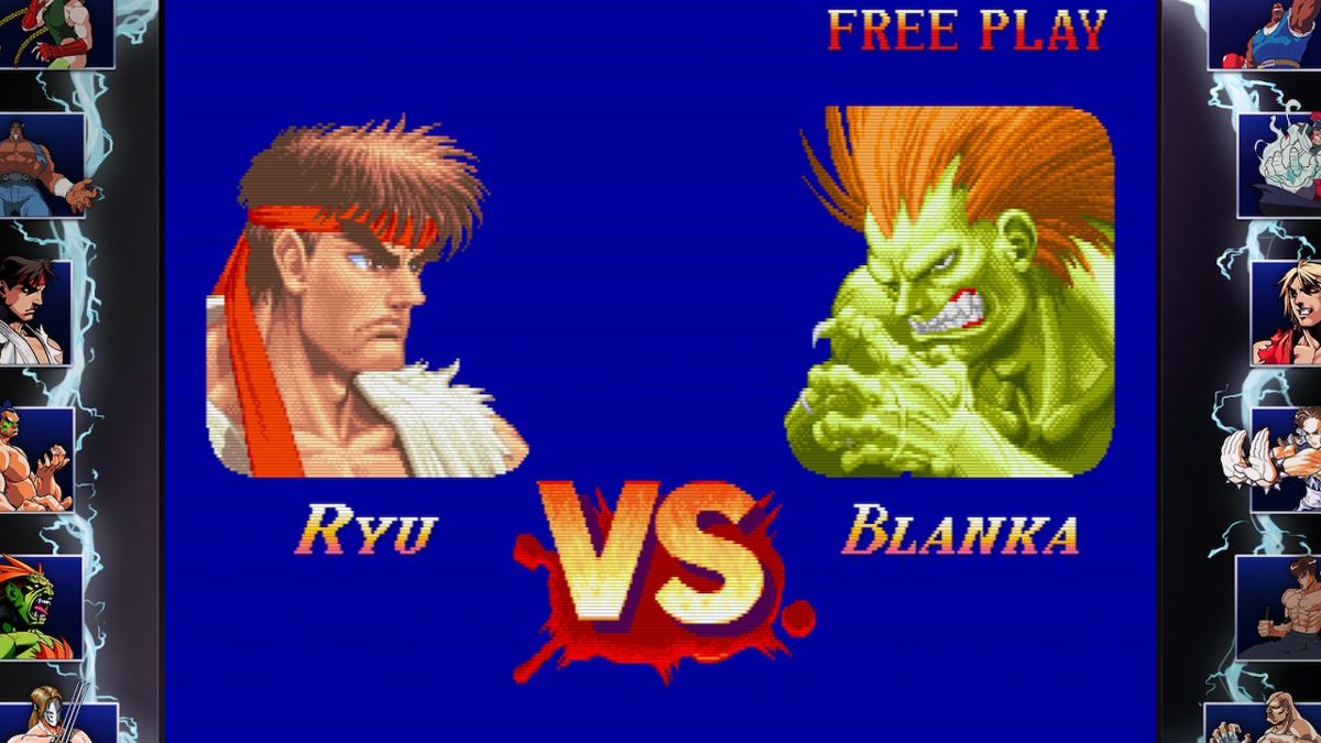 Street Fighter: 30th Anniversary Collection (Nintendo Switch) screenshot: Super SFII The New Challengers - Ryu vs Blanka