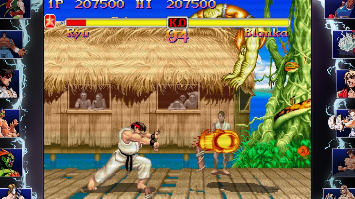 Street Fighter: 30th Anniversary Collection (Nintendo Switch) screenshot: Super SFII The New Challengers - Blanka stage