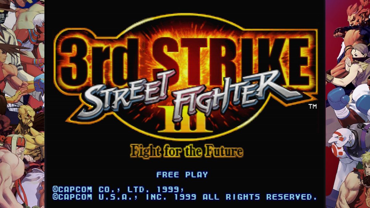 Street Fighter: 30th Anniversary Collection (Nintendo Switch) screenshot: SFIII 3rd Strike - Title screen