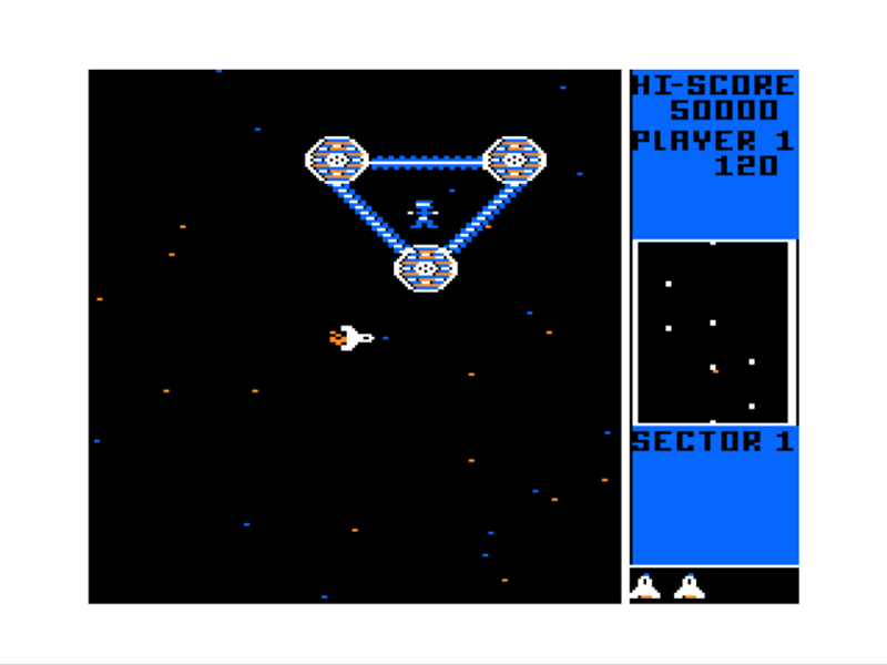 Draconian (TRS-80 CoCo) screenshot: Trapped Spaceman
