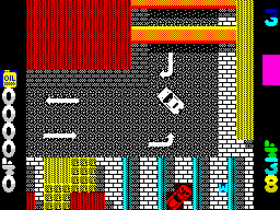 Miami Chase (ZX Spectrum) screenshot: Equipped with a canister of oil