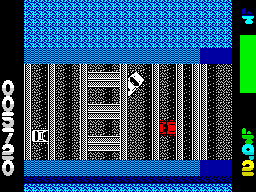 Miami Chase (ZX Spectrum) screenshot: Looks like a railroad track