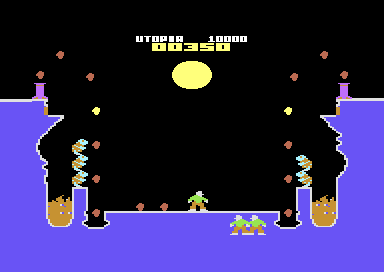 Crossfire Canyon (Commodore 64) screenshot: Creatures Appear