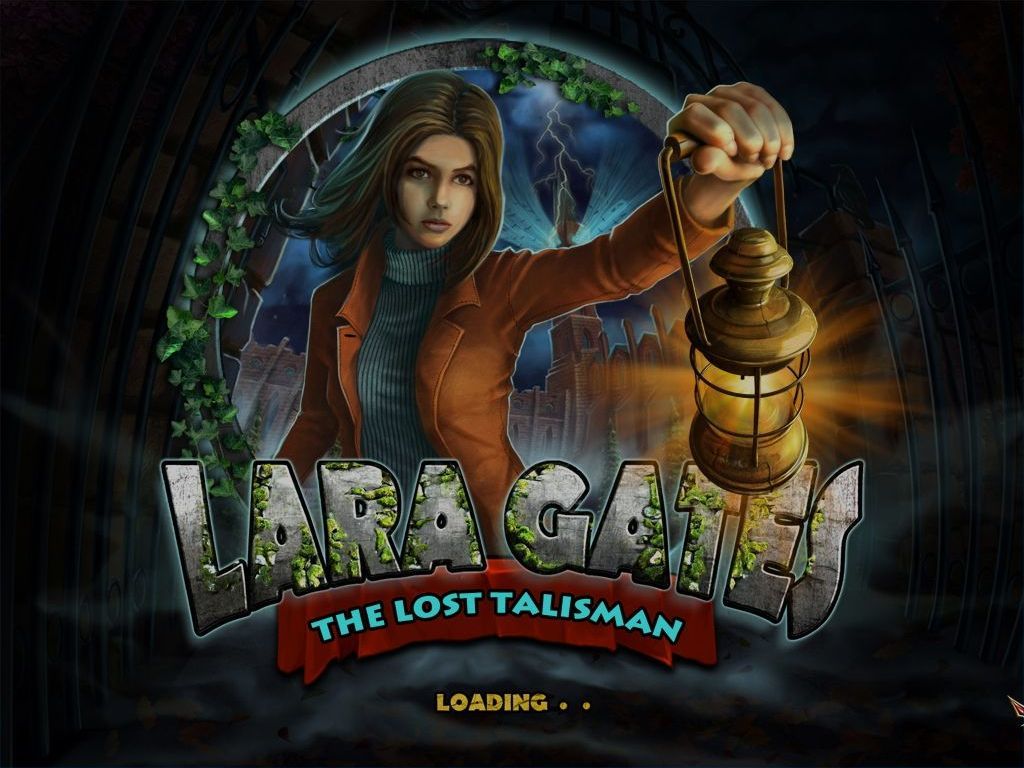 Lara Gates: The Lost Talisman (Windows) screenshot: The initial load screen follows the company logos and precedes the main menu