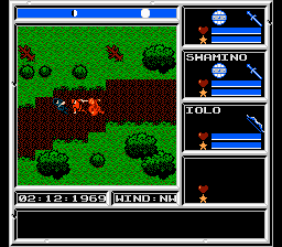 Ultima: Warriors of Destiny (NES) screenshot: Wandering along endless roads