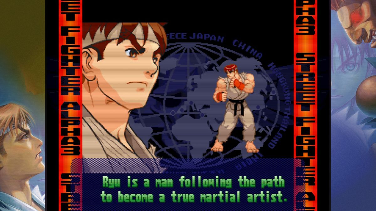 Street Fighter: 30th Anniversary Collection (Nintendo Switch) screenshot: Street Fighter Alpha 3 - Ryu intro