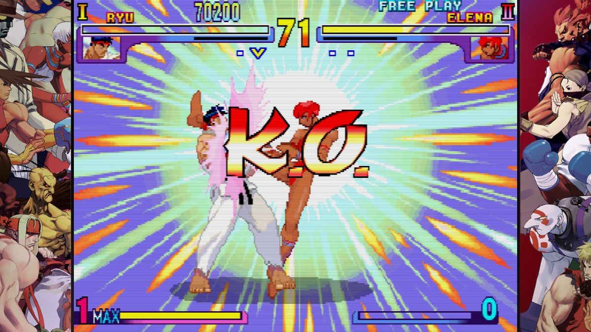 Street Fighter: 30th Anniversary Collection (Nintendo Switch) screenshot: SFIII New Generation - K.O.