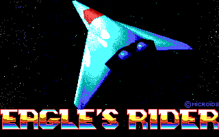 Eagle's Rider (DOS) screenshot: Title screen (EGA)