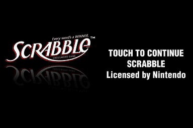 Scrabble (Nintendo DS) screenshot: Title Screen