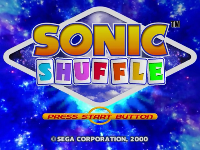 Sonic Shuffle (Dreamcast) screenshot: Title Screen