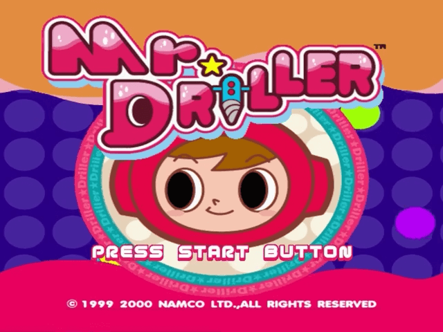 Mr. Driller (Dreamcast) screenshot: Title Screen