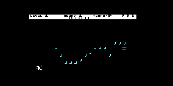 Fun With Music (VIC-20) screenshot: Follow the Notes