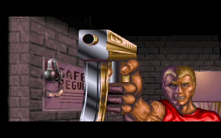 Duke Nukem II (DOS) screenshot: It's time to kick alien ass