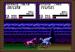 Master of Monsters (Genesis) screenshot: two magic horses