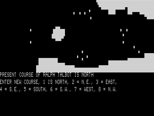 Savo Island (TRS-80) screenshot: Course Correction