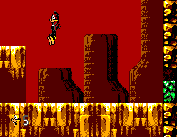 Daffy Duck in Hollywood (SEGA Master System) screenshot: All fall down