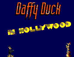 Daffy Duck in Hollywood (SEGA Master System) screenshot: Title screen