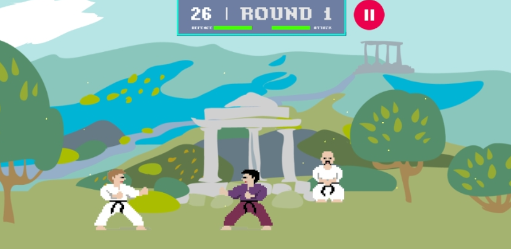 Kuro Obi Karate (Android) screenshot: Karate Fight in Greece.