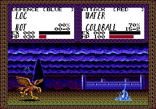 Master of Monsters (Genesis) screenshot: Loc attacked by magic water