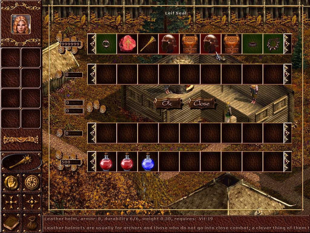 Konung 2: Blood of Titans (Windows) screenshot: Visiting a merchant.