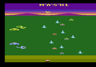 M*A*S*H (Atari 2600) screenshot: Title screen / select game options