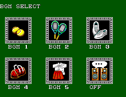 Wimbledon II (SEGA Master System) screenshot: What's your favorite music?