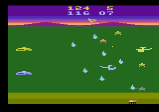 M*A*S*H (Atari 2600) screenshot: The first screen; rescuing men