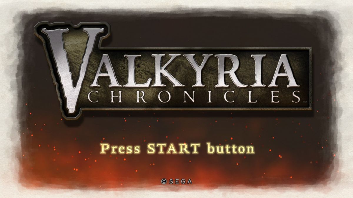 Valkyria Chronicles: Remastered (Windows) screenshot: Title screen