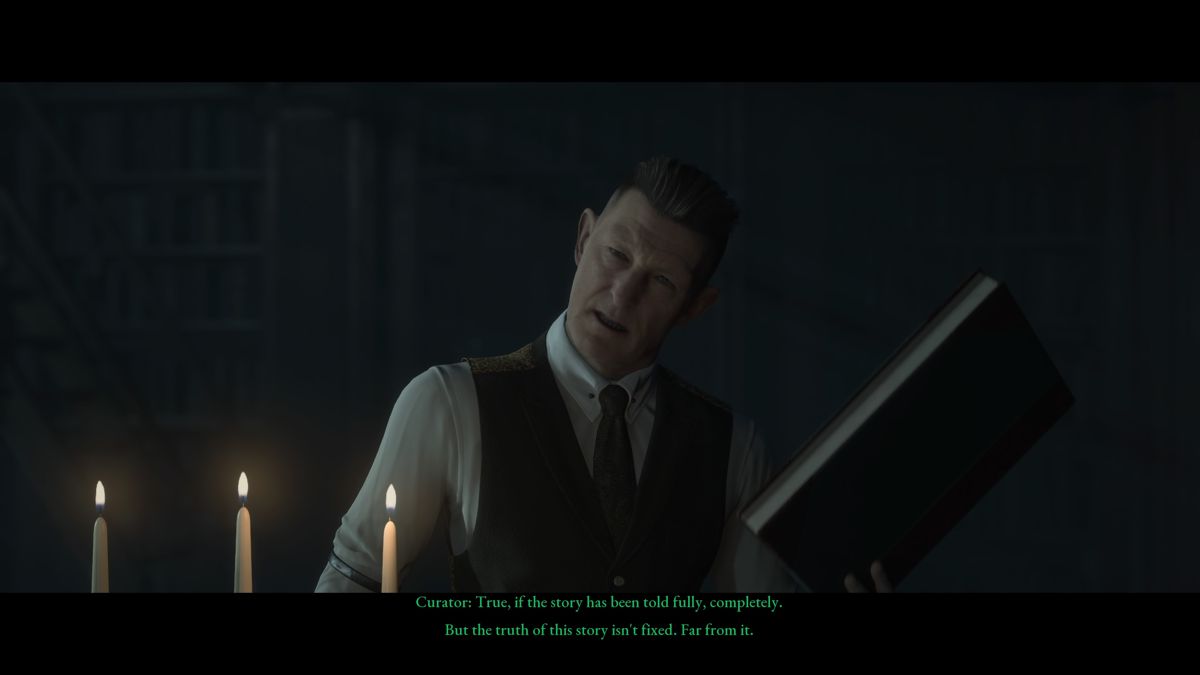 The Dark Pictures: Little Hope - Curator's Cut (PlayStation 4) screenshot: The curator is ready for the second playthrough in different mode