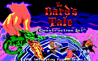 The Bard's Tale Construction Set (DOS) screenshot: Title screen (EGA)