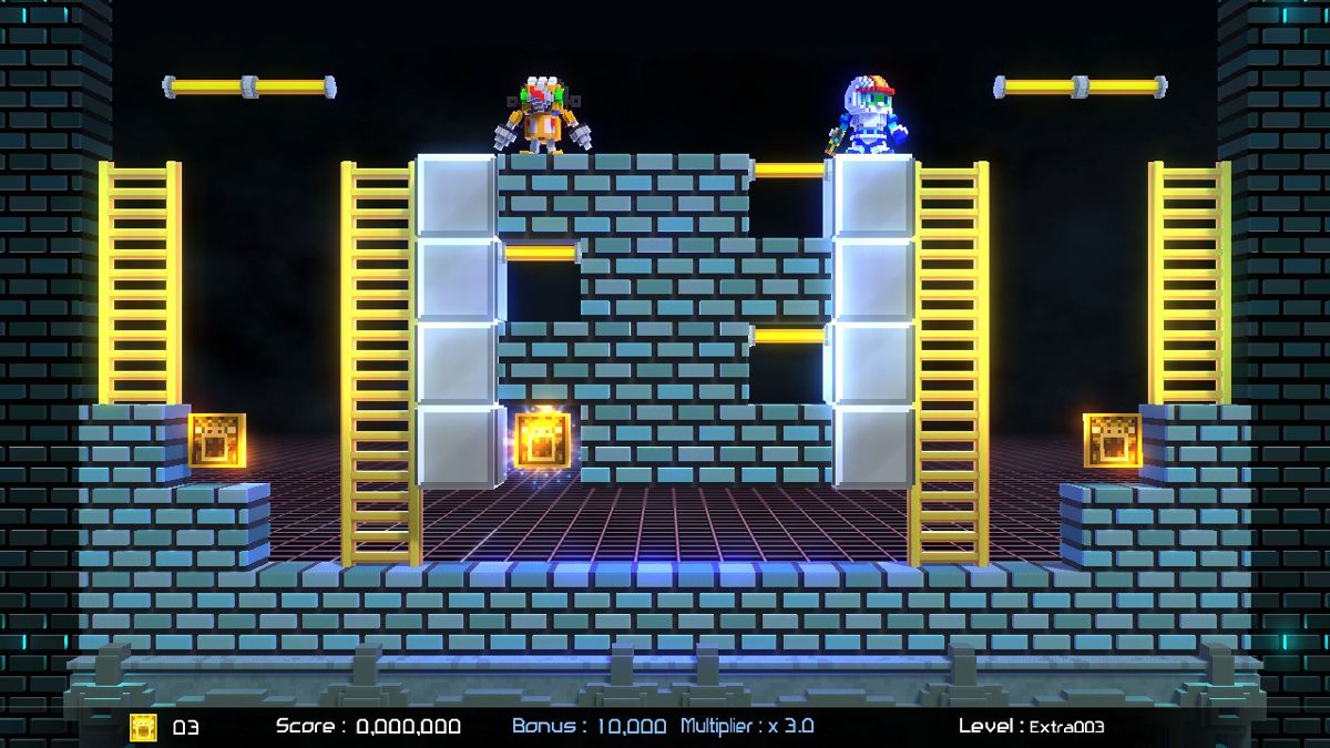 Lode Runner: Legacy (Nintendo Switch) screenshot: Extra level 3