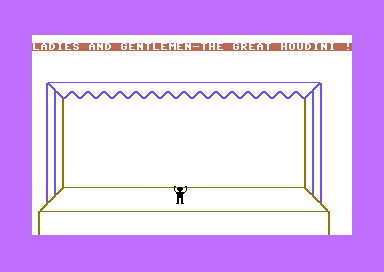 Houdini Escape (Commodore 64) screenshot: Meet Houdini