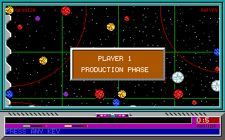 Armada 2525 (DOS) screenshot: Phase (EGA)