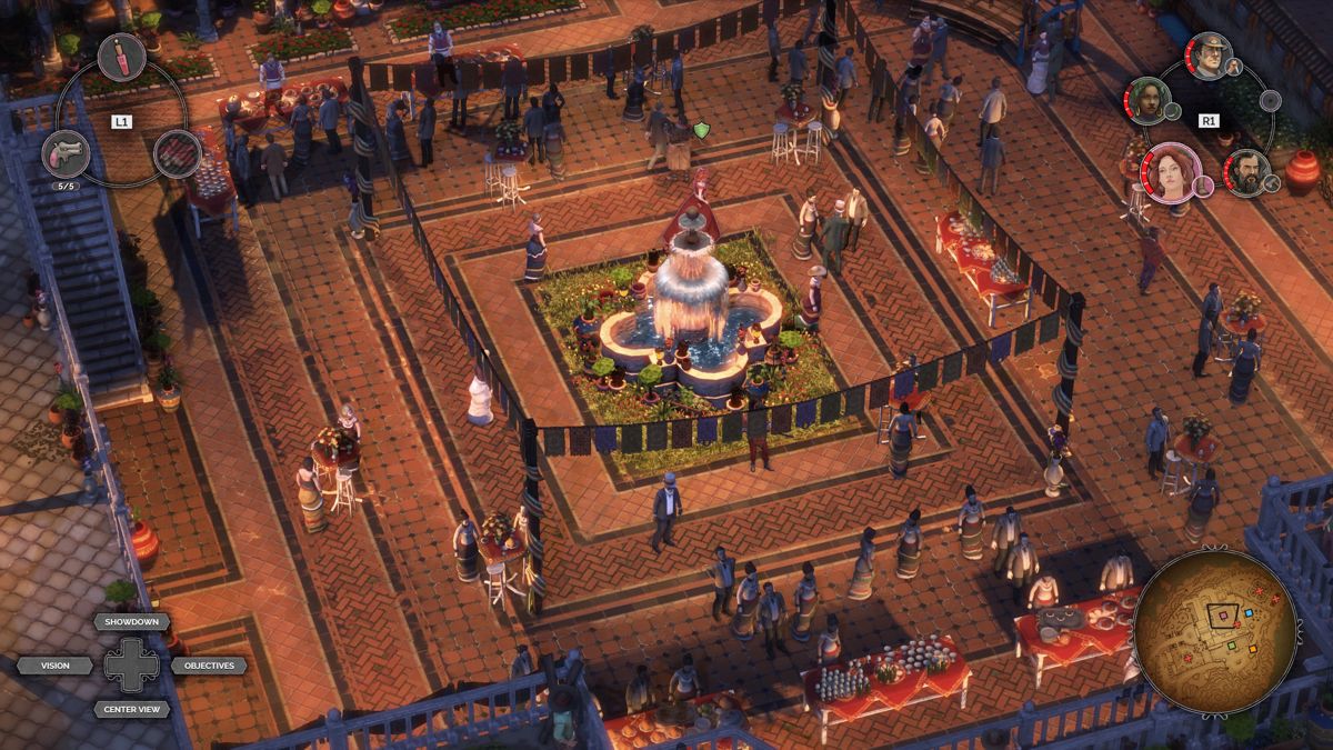 Desperados III (PlayStation 4) screenshot: Inner court