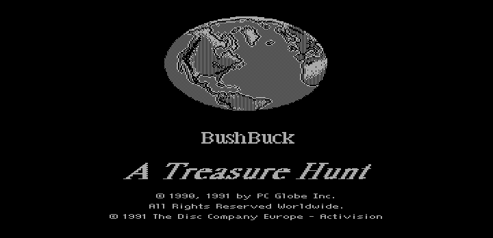 BushBuck Charms, Viking Ships & Dodo Eggs (DOS) screenshot: Title screen (Hercules)