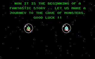 Bubble Bobble (DOS) screenshot: Info (Tandy)