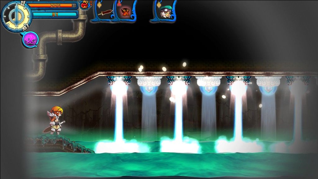 Valdis Story: Abyssal City (Windows) screenshot: I got a bad feeling about this ...