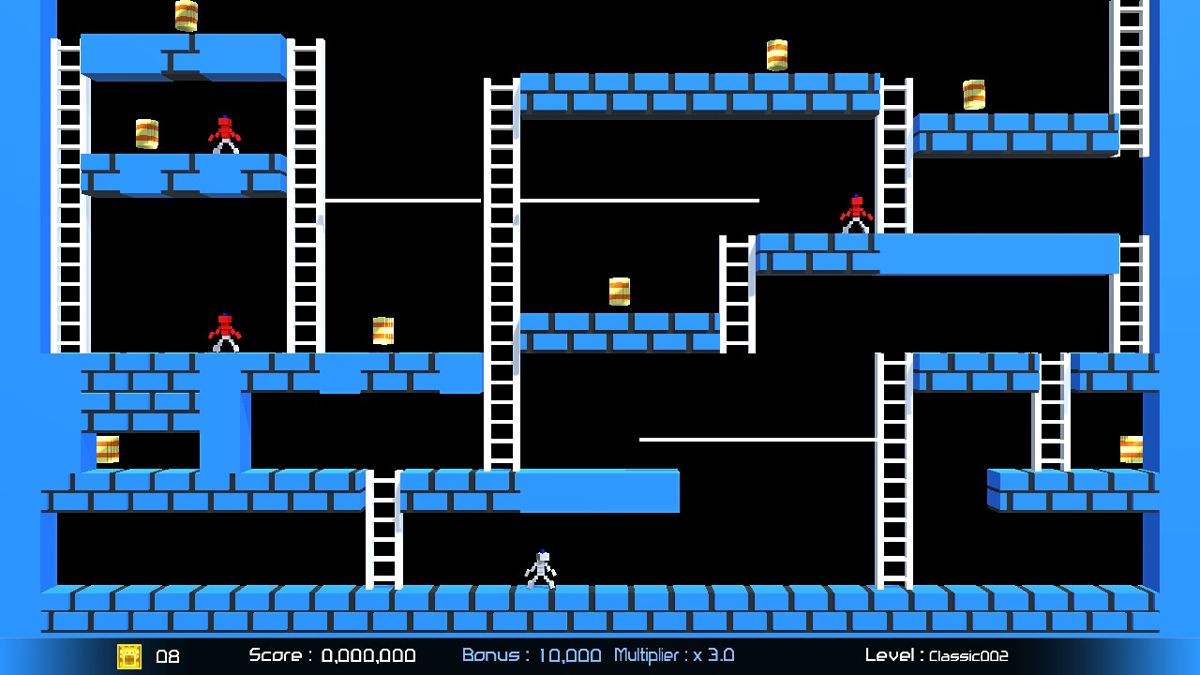 Lode Runner: Legacy (Nintendo Switch) screenshot: Classic level 2