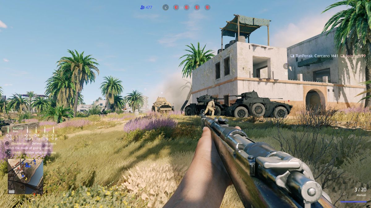 Enlisted (PlayStation 5) screenshot: Tunisia Update: A couple of derelict armored vehicles