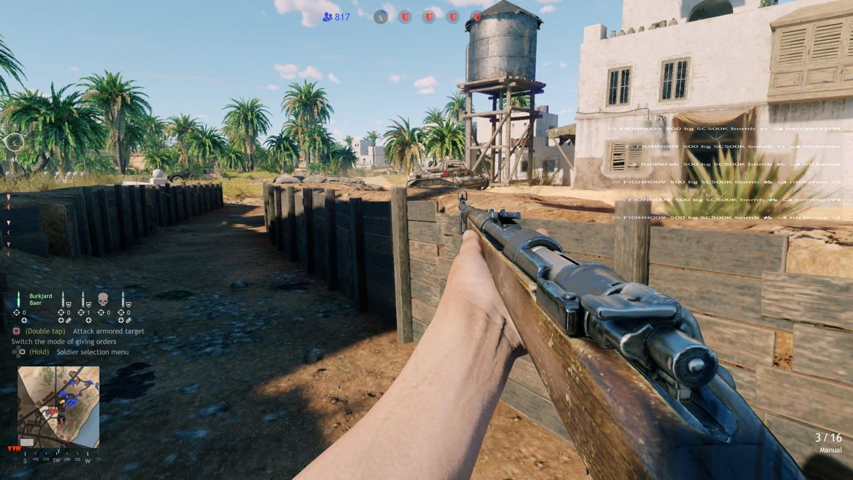 Enlisted (PlayStation 5) screenshot: Tunisia Update: Can't stand a chance against enemy tank with just a rifle