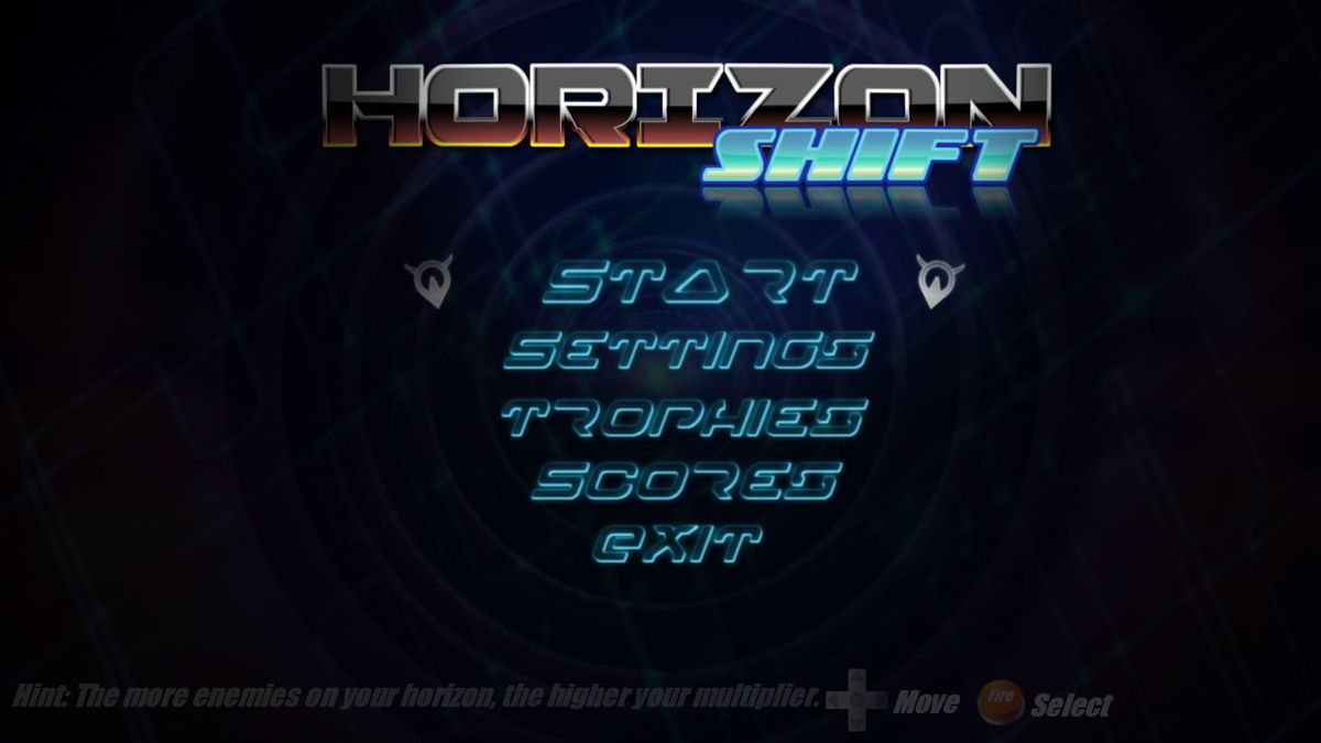 Horizon Shift (Windows) screenshot: Main menu