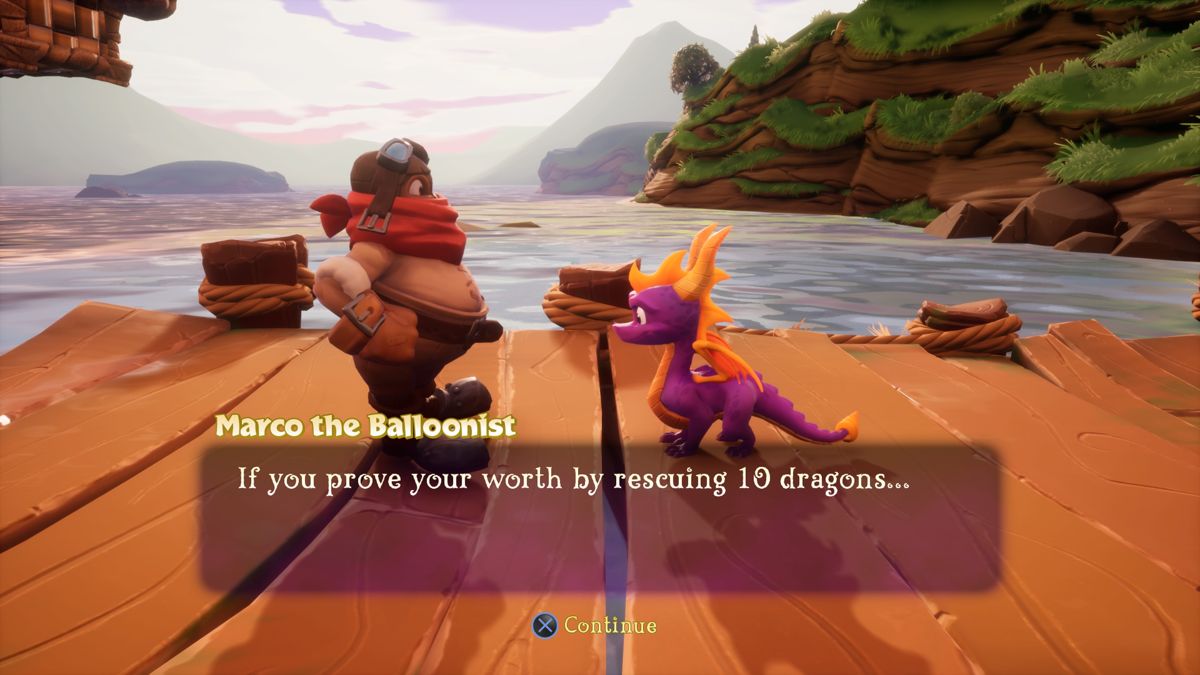 Spyro: Reignited Trilogy (PlayStation 4) screenshot: Spyro the Dragon: Balloons are used to reach new worlds