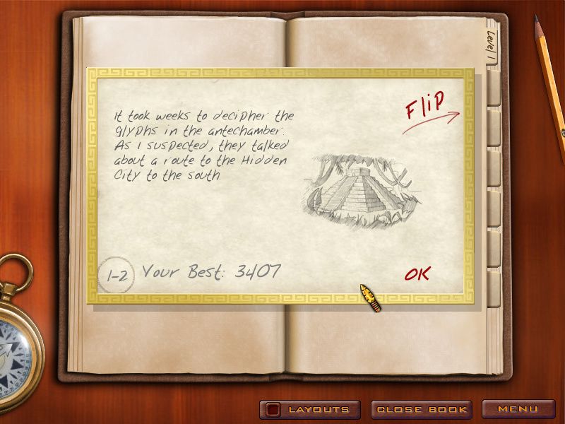 Jewel Quest Solitaire (Windows) screenshot: More backstory